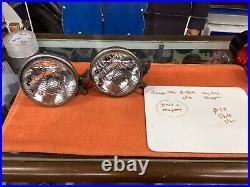 PAIR Vintage TELEOPTIC FOG KING 6V Light Lamp Parts Car Truck Hot Rat Rod OLD