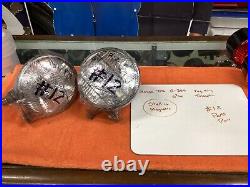 PAIR Vintage TELEOPTIC FOG KING 6V Light Lamp Parts Car Truck Hot Rat Rod OLD