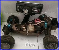 PARTS CAR Traxxas Nitro Hawk 1/10 Stadium RC Buggy 2WD Vintage With Remote Used PARTS CAR Traxxas Nitro Hawk 1/10 Stadium RC Buggy 2WD Vintage With Remote Used