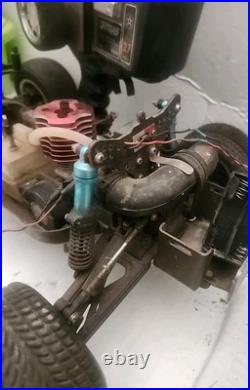 PARTS CAR Traxxas Nitro Hawk 1/10 Stadium RC Buggy 2WD Vintage With Remote Used PARTS CAR Traxxas Nitro Hawk 1/10 Stadium RC Buggy 2WD Vintage With Remote Used