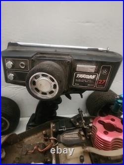 PARTS CAR Traxxas Nitro Hawk 1/10 Stadium RC Buggy 2WD Vintage With Remote Used PARTS CAR Traxxas Nitro Hawk 1/10 Stadium RC Buggy 2WD Vintage With Remote Used