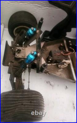 PARTS CAR Traxxas Nitro Hawk 1/10 Stadium RC Buggy 2WD Vintage With Remote Used PARTS CAR Traxxas Nitro Hawk 1/10 Stadium RC Buggy 2WD Vintage With Remote Used