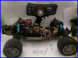 PARTS CAR Traxxas Nitro Hawk 1/10 Stadium RC Buggy 2WD Vintage With Remote Used PARTS CAR Traxxas Nitro Hawk 1/10 Stadium RC Buggy 2WD Vintage With Remote Used