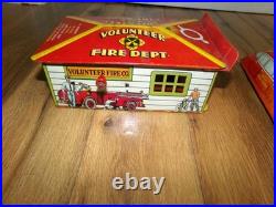 PARTS Vintage 1950s Marx Toy Volunteer Fire Department Automatic Garage Car PARTS Vintage 1950s Marx Toy Volunteer Fire Department Automatic Garage Car
