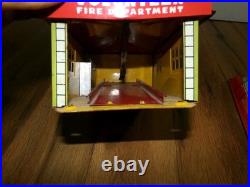 PARTS Vintage 1950s Marx Toy Volunteer Fire Department Automatic Garage Car PARTS Vintage 1950s Marx Toy Volunteer Fire Department Automatic Garage Car