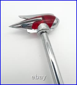 Pair Vintage Style Red Lighted Fender Guides For Cars Trucks