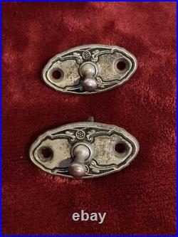 Pair of 2? Vintage 1920's- 1930's Metal Art Deco Interior Car Door Lock Switch Pair of 2? Vintage 1920's- 1930's Metal Art Deco Interior Car Door Lock Switch