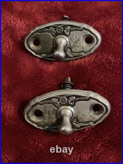 Pair of 2? Vintage 1920's- 1930's Metal Art Deco Interior Car Door Lock Switch Pair of 2? Vintage 1920's- 1930's Metal Art Deco Interior Car Door Lock Switch