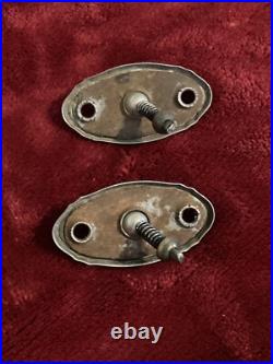 Pair of 2? Vintage 1920's- 1930's Metal Art Deco Interior Car Door Lock Switch Pair of 2? Vintage 1920's- 1930's Metal Art Deco Interior Car Door Lock Switch