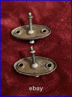 Pair of 2? Vintage 1920's- 1930's Metal Art Deco Interior Car Door Lock Switch Pair of 2? Vintage 1920's- 1930's Metal Art Deco Interior Car Door Lock Switch