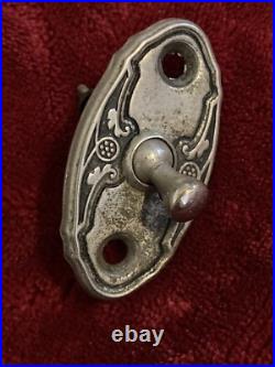 Pair of 2? Vintage 1920's- 1930's Metal Art Deco Interior Car Door Lock Switch Pair of 2? Vintage 1920's- 1930's Metal Art Deco Interior Car Door Lock Switch