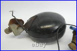 Pair of Vintage Black Round General Electric GE Mountable Steel Car Lights Parts Pair of Vintage Black Round General Electric GE Mountable Steel Car Lights Parts