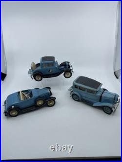 Parts Lot Consisting Of 3 Hubley Die Cast Cars Vintage (damaged)