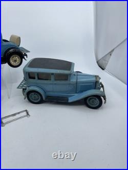 Parts Lot Consisting Of 3 Hubley Die Cast Cars Vintage (damaged)