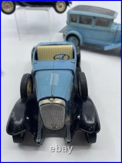 Parts Lot Consisting Of 3 Hubley Die Cast Cars Vintage (damaged)