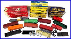 Parts Lot of 15+ American Flyer Trains S Gauge Vintage Train Cars + Boxes