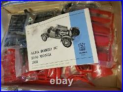 Pocher 1931 Alfa Romeo 8C 2300 Monza 18 Scale Plastic Parts Model Car Kit