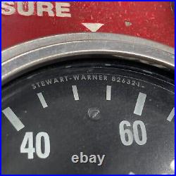 QuickCar Stewart Warner Gauge Cluster Oil Water Fuel Hot Rod Accessory Missing 1