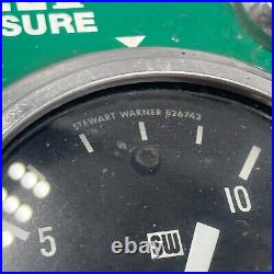 QuickCar Stewart Warner Gauge Cluster Oil Water Fuel Hot Rod Accessory Missing 1