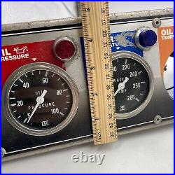 QuickCar Stewart Warner Gauge Cluster Oil Water Fuel Hot Rod Accessory Missing 1