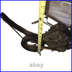 RARE OOAK Vintage Steam Punk? Weld Art Sculpture Figurine Chopper Motorcycle 22