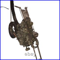 RARE OOAK Vintage Steam Punk? Weld Art Sculpture Figurine Chopper Motorcycle 22 RARE OOAK Vintage Steam Punk? Weld Art Sculpture Figurine Chopper Motorcycle 22