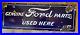 RARE-VINTAGE-ORIGINAL-GENUINE-FORD-PARTS-DEALER-PORCELAIN-ENAMEL-SIGN-26-x-9-5-01-sq