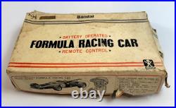 RARE Vintage Bandai Tin Formula Racing Car No. 4252 with Box AS-IS Parts or Repair
