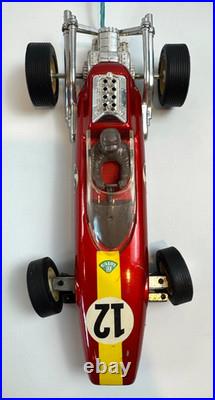 RARE Vintage Bandai Tin Formula Racing Car No. 4252 with Box AS-IS Parts or Repair