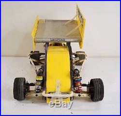 REMOTE CONTROL SPRINT CAR Electric Motor Chassis Suspension Wheels Vintage Parts