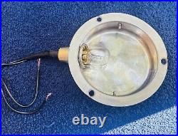 RESTORED Antique Vintage Car Parts Art Deco Dome Courtesy Light Assembly & Bulb