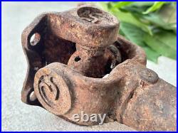 Rare Old Vintage Rustic Iron Old Jeep / Car Driveshaft Parts, Vintage Car Parts