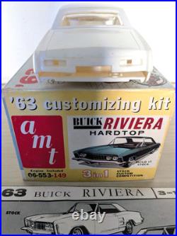 Rare! Original Vintage Amt 1963 Buick Riviera Kit Complete-parts Super Nice