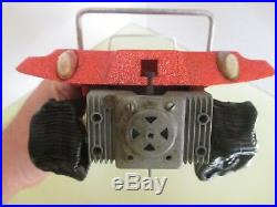 Rare Vintage Cox. 049 Gas Engine Dune Buggy Metal Flake Orange/red Parts Car