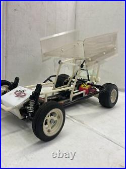 Rare Vintage Custom Works Sprint Car 1/10 Scale with Extra Cage and Parts Lot