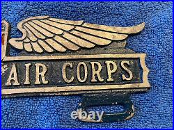 Rare Vintage WW2 US Army Air Corps License Plate Topper Hot Rod 1932 1934 Ford
