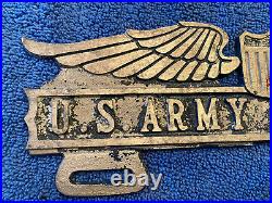 Rare Vintage WW2 US Army Air Corps License Plate Topper Hot Rod 1932 1934 Ford
