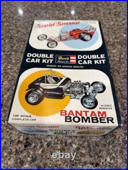 Revell Double Car Scarlet Screamer/bantam Bomber Orig Kit! Circa 1963! Vmcp