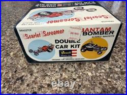 Revell Double Car Scarlet Screamer/bantam Bomber Orig Kit! Circa 1963! Vmcp