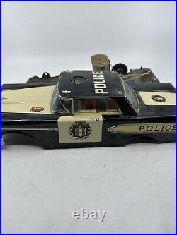 S&E Police Car Ford Edsel Highway Patrol Japan Tin Toy Vintage Rare For Parts