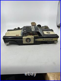 S&E Police Car Ford Edsel Highway Patrol Japan Tin Toy Vintage Rare For Parts