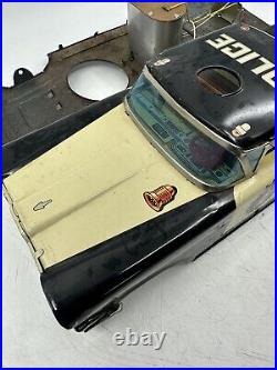 S&E Police Car Ford Edsel Highway Patrol Japan Tin Toy Vintage Rare For Parts