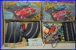 STORMBECKER Vintage slot car lot of 2 boxes cars, parts, track & accessories