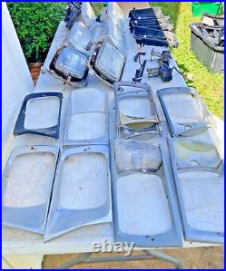 Saab 900 99 Misc Lot of Headlight Frame Housing Cover Wiper Parts Car Vintage