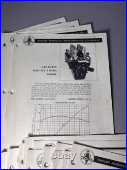 Shelby Cobra Car Parts & Accessories Catalog Carroll Shelby Vintage 1966