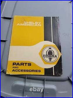 Shelby Cobra Car Parts & Accessories Catalog Carroll Shelby Vintage 1967