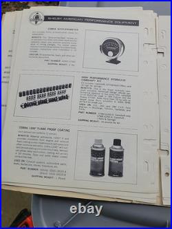 Shelby Cobra Car Parts & Accessories Catalog Carroll Shelby Vintage 1967