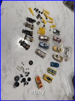 Slot Car Chassis & Body Covers Vtg HO Scale FOR PARTS OR REPAIR not tested