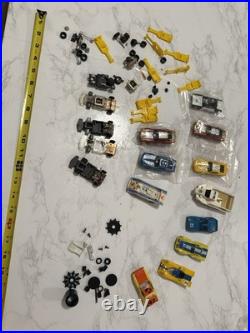 Slot Car Chassis & Body Covers Vtg HO Scale FOR PARTS OR REPAIR not tested