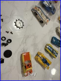 Slot Car Chassis & Body Covers Vtg HO Scale FOR PARTS OR REPAIR not tested